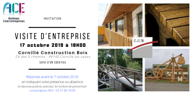 17 octobre 2019 - Visite d'entreprise - Cornillé Construction Bois